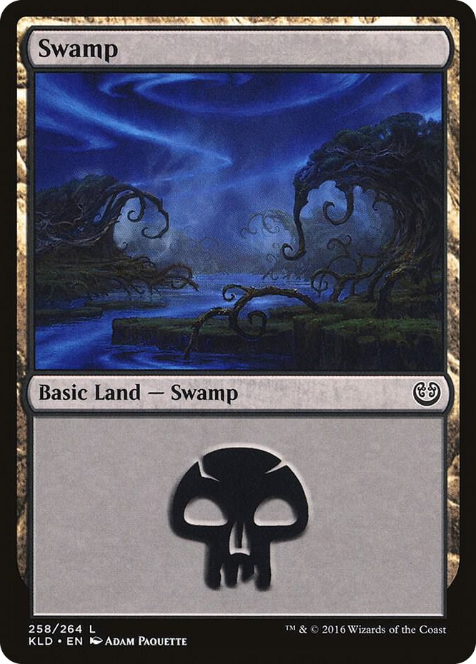 Swamp (258) #258 L - Kaladesh Pokemon card