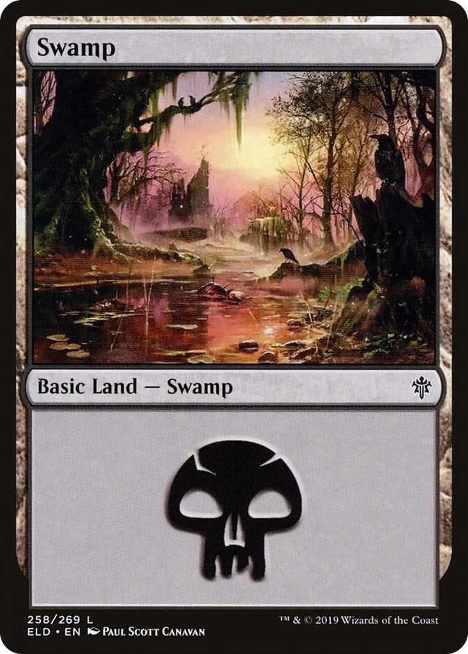 0258 Swamp (258) L Throne of Eldraine