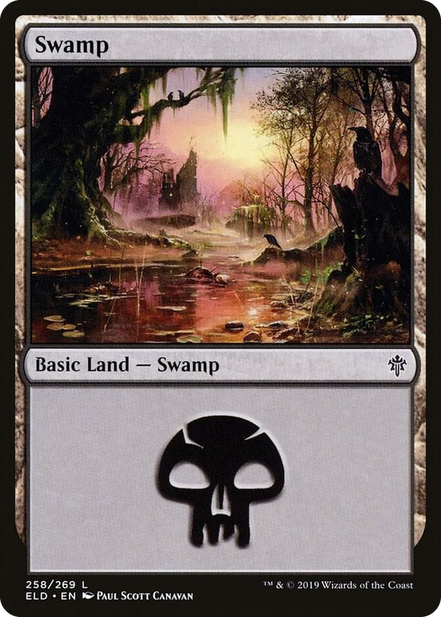 0258 Swamp (258) L Throne of Eldraine