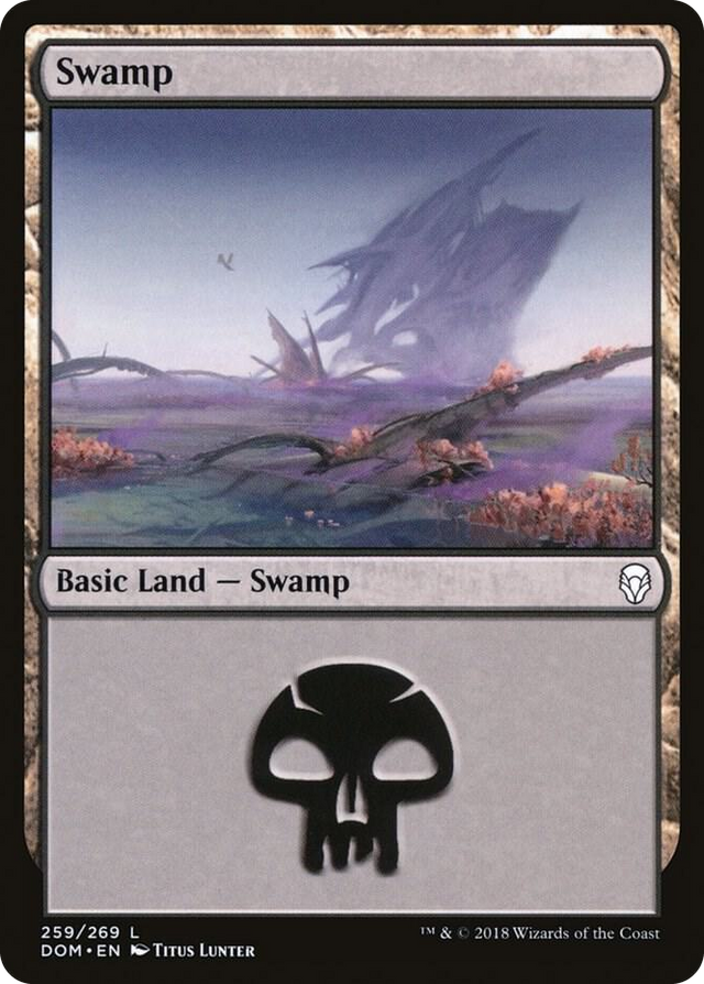 0259 Swamp (259) L Dominaria