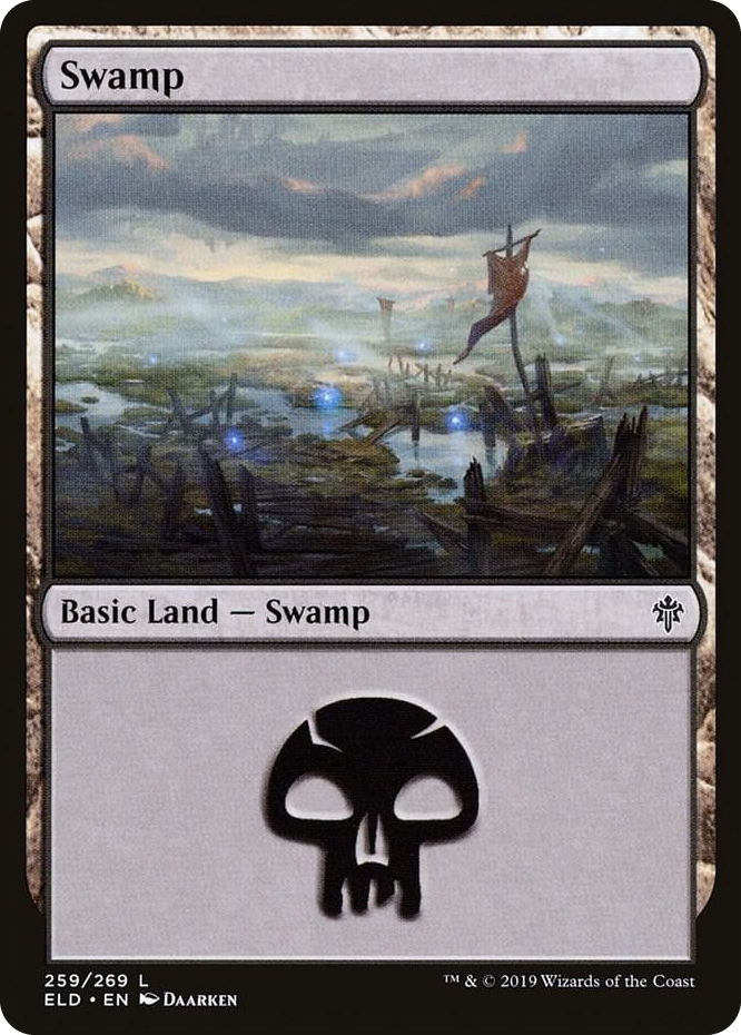 0259 Swamp (259) L Throne of Eldraine
