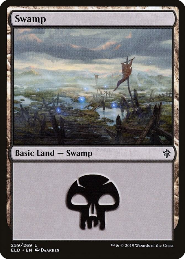 0259 Swamp (259) L Throne of Eldraine