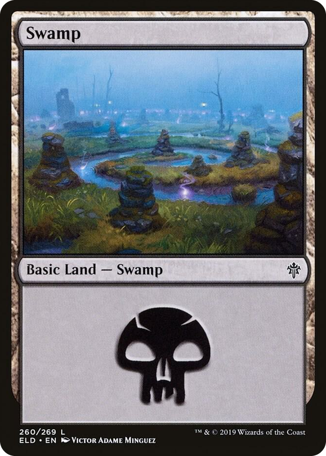 0260 Swamp (260) L Throne of Eldraine