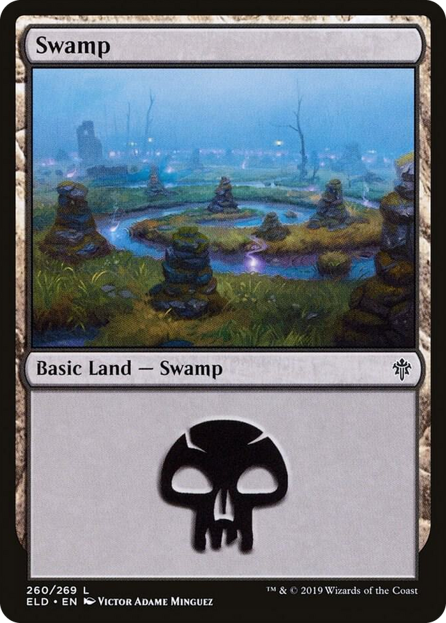 0260 Swamp (260) L Throne of Eldraine