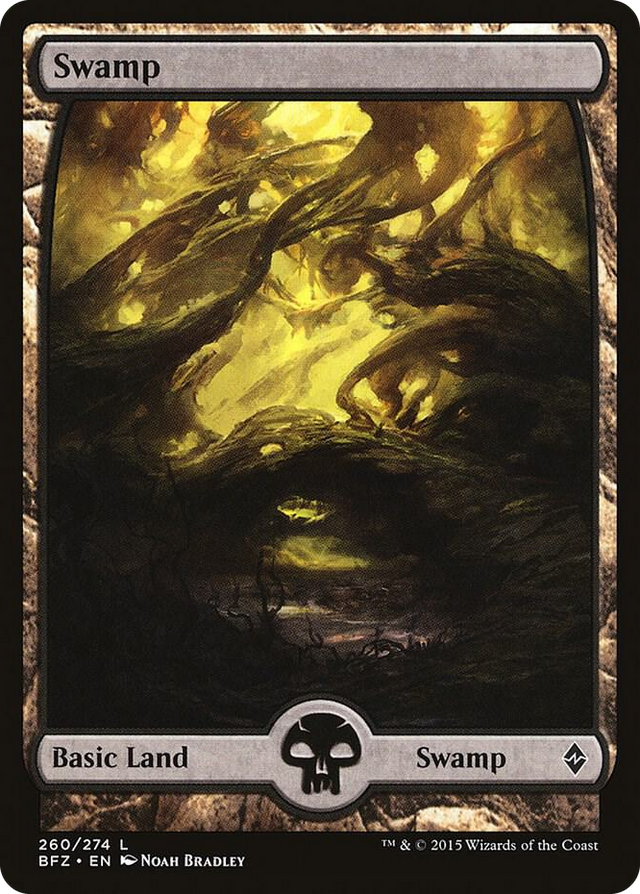 0260 Swamp (260) - Full Art L Battle for Zendikar