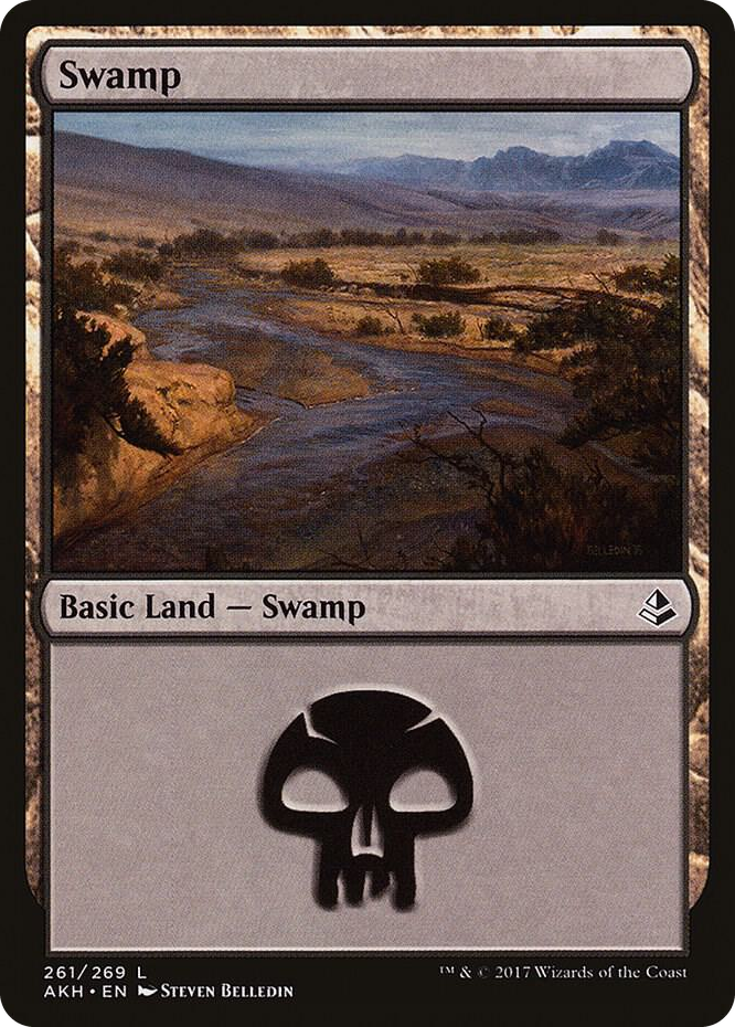 Swamp (261) #261 L - Amonkhet Pokemon card
