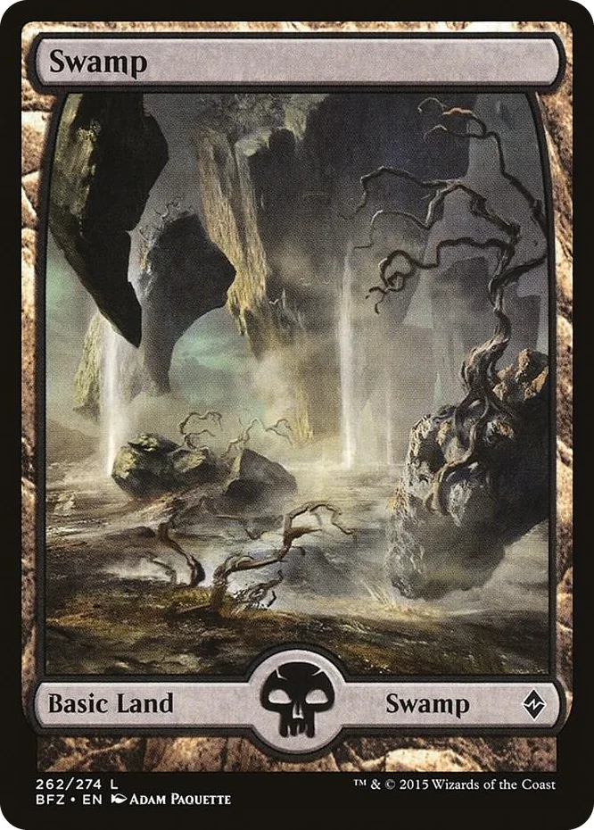 0262 Swamp (262) - Full Art L Battle for Zendikar