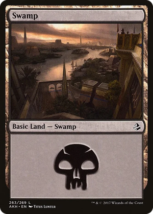 0263 Swamp (263) L Amonkhet