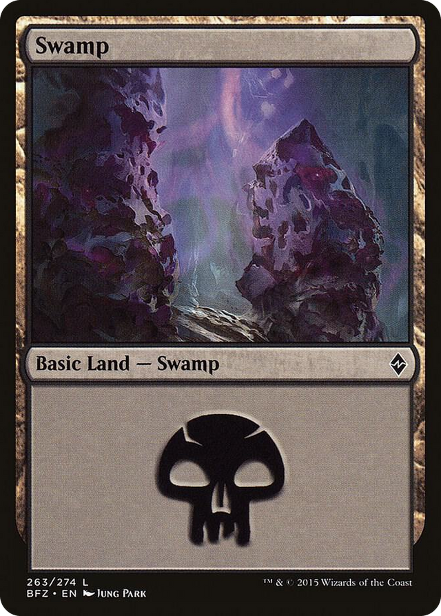 0263 Swamp (263) L Battle for Zendikar