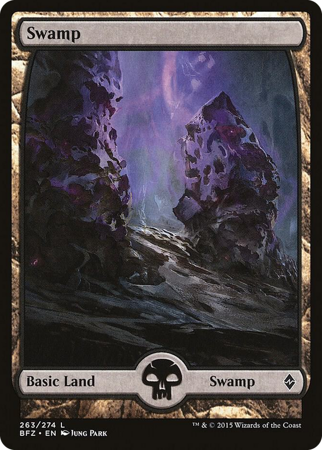 0263 Swamp (263) - Full Art L Battle for Zendikar