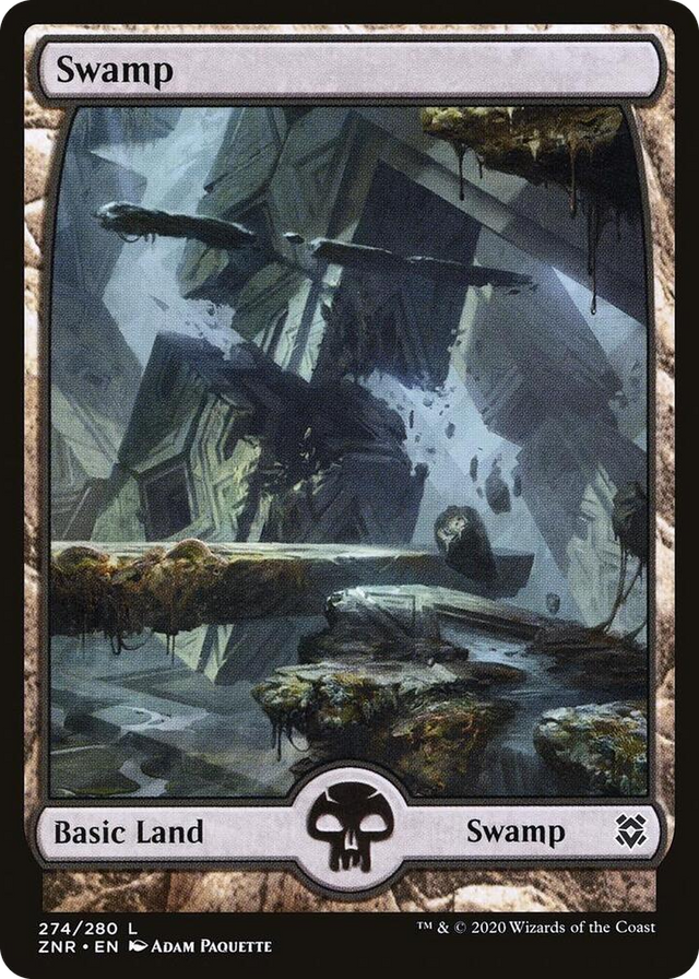0274 Swamp (274) - Full Art L Zendikar Rising