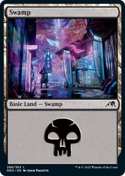 0288 Swamp (288) L Kamigawa: Neon Dynasty