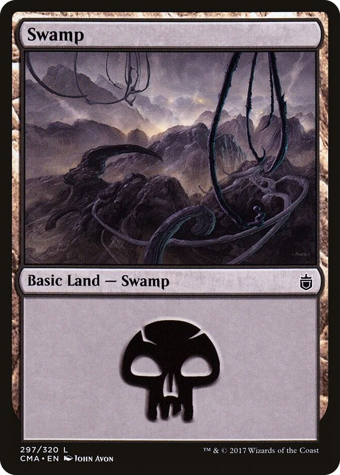Swamp (297) #297 L - Commander Anthology Pokemon card