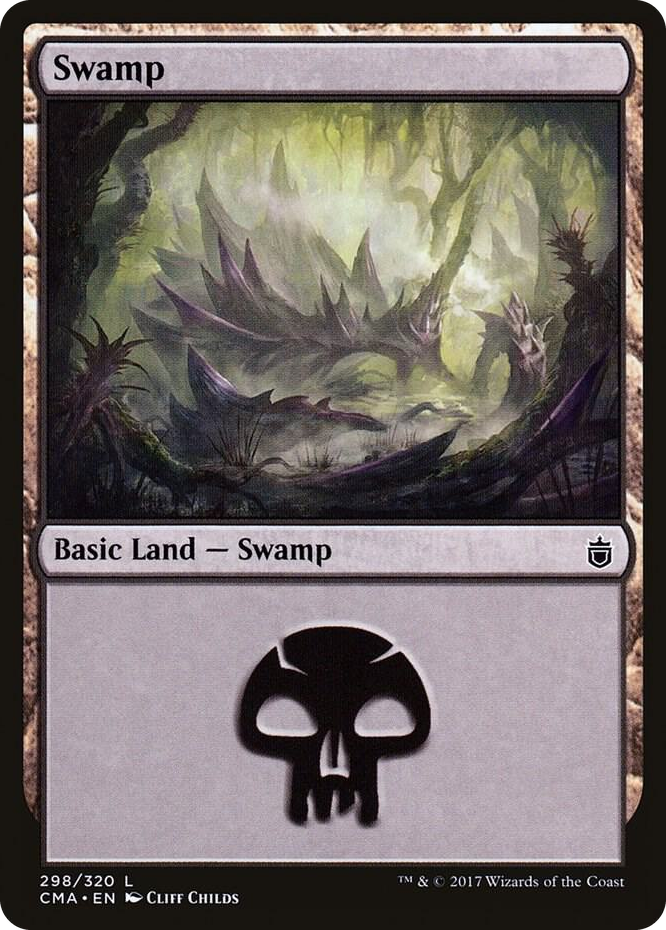 Swamp (298) #298 L - Commander Anthology Pokemon card