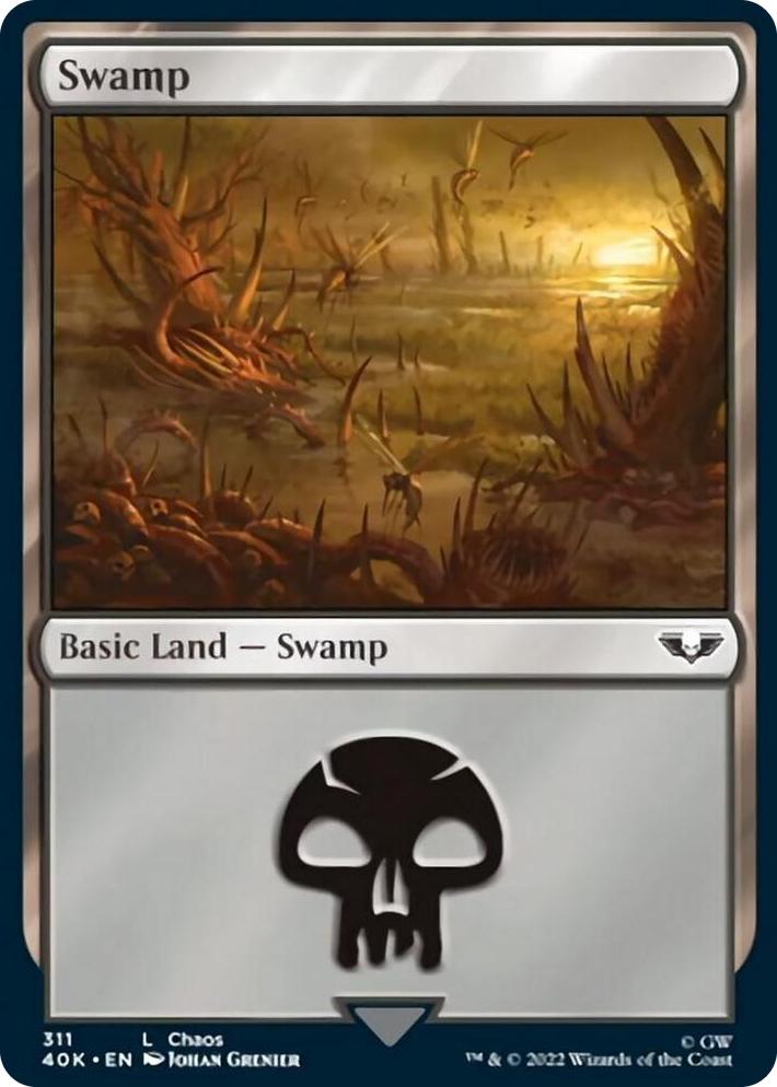 0311 Swamp (311) (Surge Foil) L Universes Beyond: Warhammer 40,000