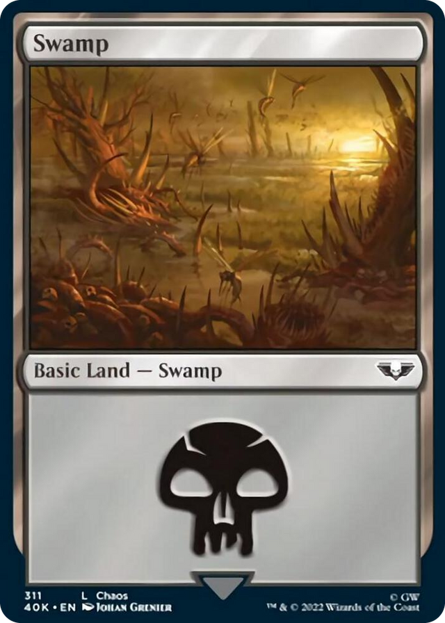 0311 Swamp (311) (Surge Foil) L Universes Beyond: Warhammer 40,000