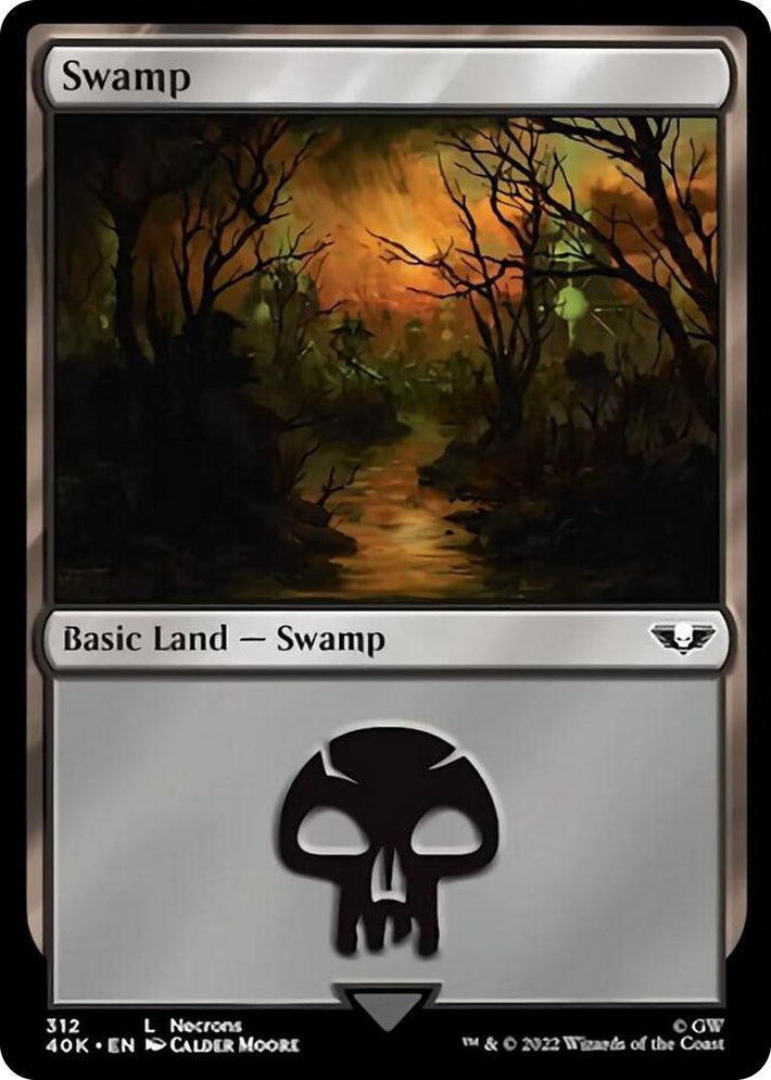 0312 Swamp (312) (Surge Foil) L Universes Beyond: Warhammer 40,000