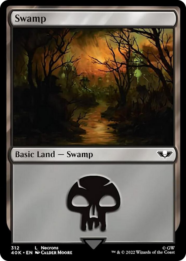 0312 Swamp (312) (Surge Foil) L Universes Beyond: Warhammer 40,000