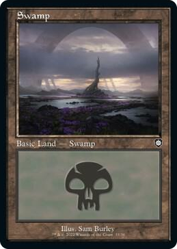 0033 Swamp (33) (Retro Frame) L Commander: The Brothers' War