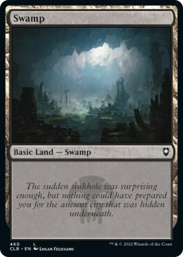 Swamp (460) #460 L - Commander Legends: Battle for Baldur's Gate Pokemon card