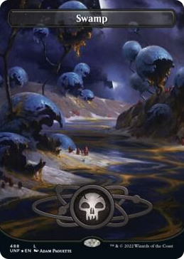 0488 Swamp (488) (Borderless) (Galaxy Foil) L Unfinity