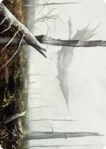 0064 Swamp Art Card S Art Series: Dominaria United