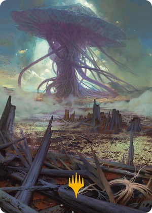 0024 Swamp Art Card (Gold-Stamped Planeswalker Symbol) S Art Series: Modern Horizons 3