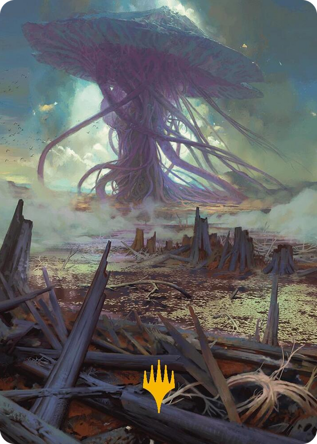0024 Swamp Art Card (Gold-Stamped Planeswalker Symbol) S Art Series: Modern Horizons 3