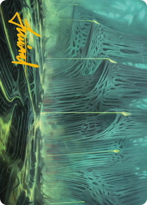0063 Swamp Art Card (Gold-Stamped Signature) S Art Series: Phyrexia: All Will Be One