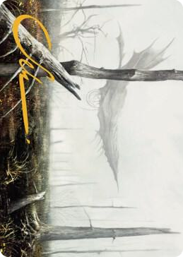 0064 Swamp Art Card (Gold-Stamped Signature) S Art Series: Dominaria United