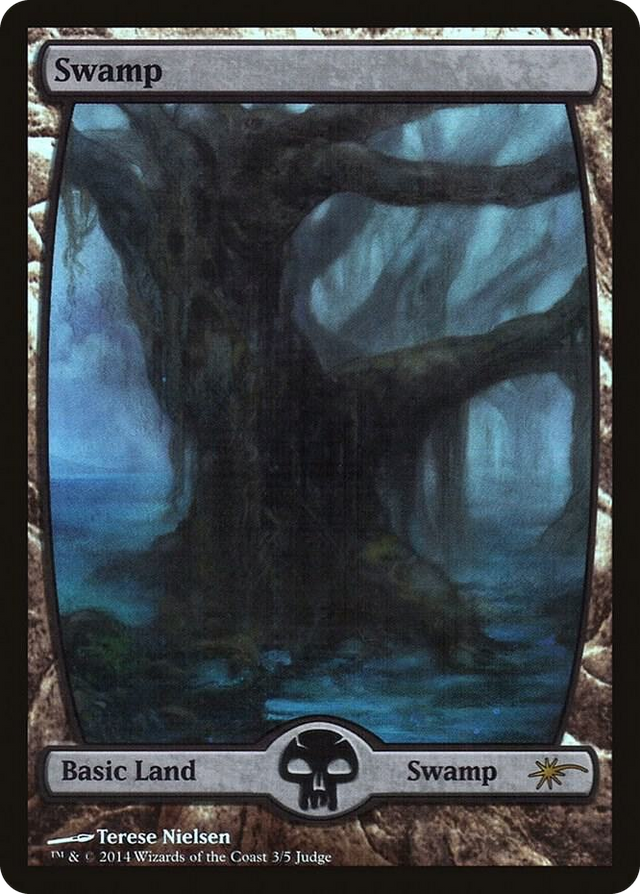 0003 Swamp - Full Art (3) P Judge Promos