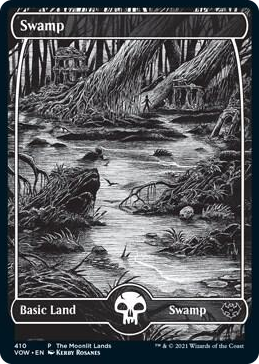 0410 Swamp (Moonlit Land) (Foil Etched) L WPN & Gateway Promos