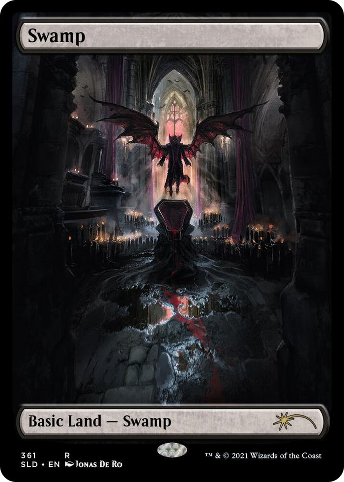 Swamp (The Dracula Lands) #361 R - Secret Lair Drop Series Pokemon card
