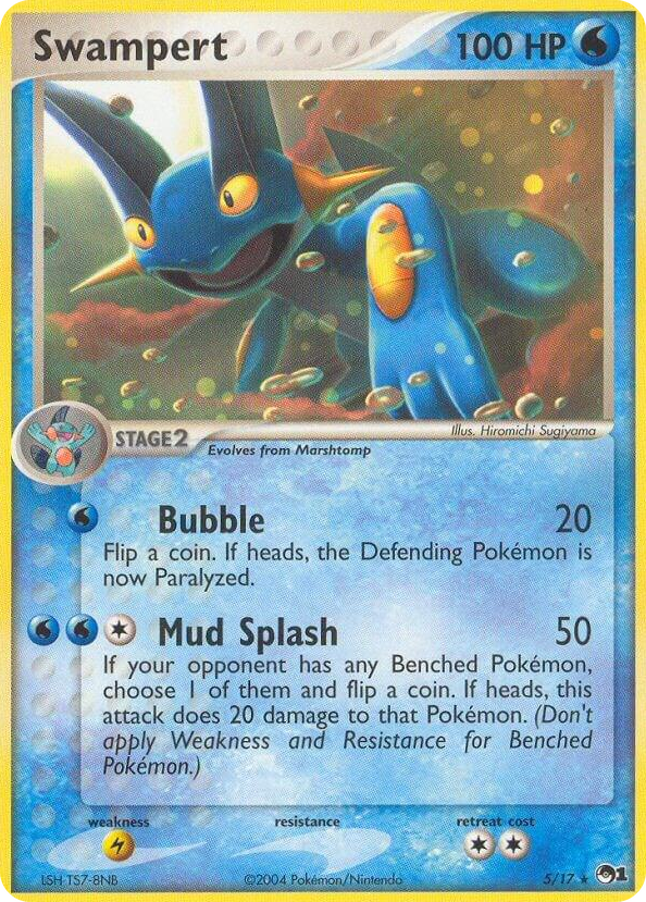 0005 Swampert Rare POP Series 1