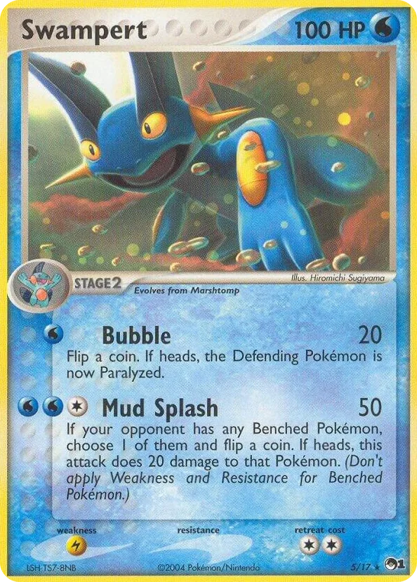 0005 Swampert Rare POP Series 1