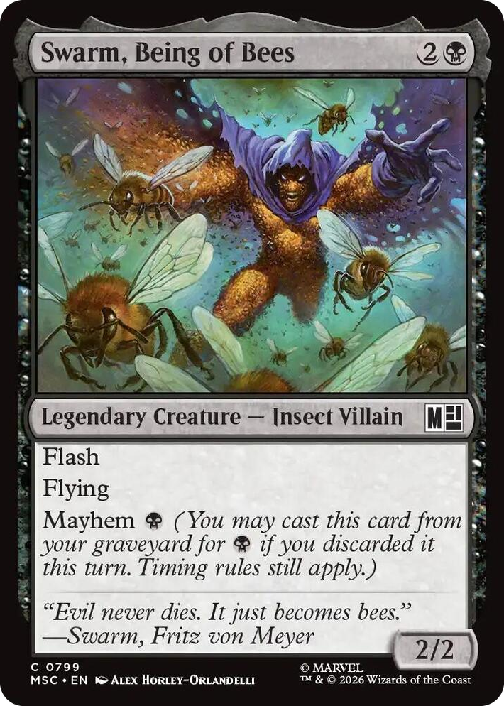 0799 Swarm, Being of Bees C Commander: Marvel Super Heroes