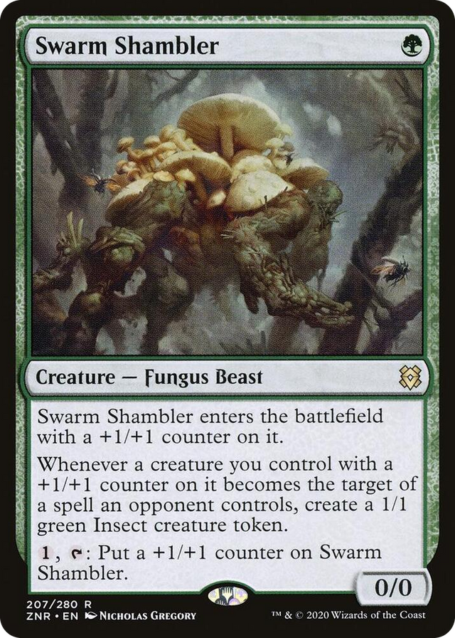 0207 Swarm Shambler R Zendikar Rising