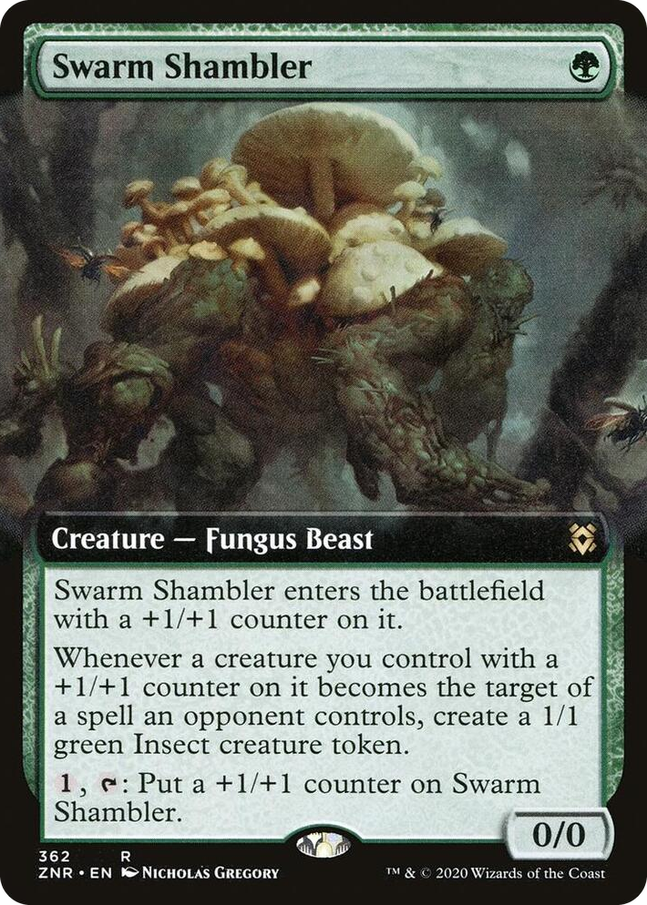 0362 Swarm Shambler (Extended Art) R Zendikar Rising