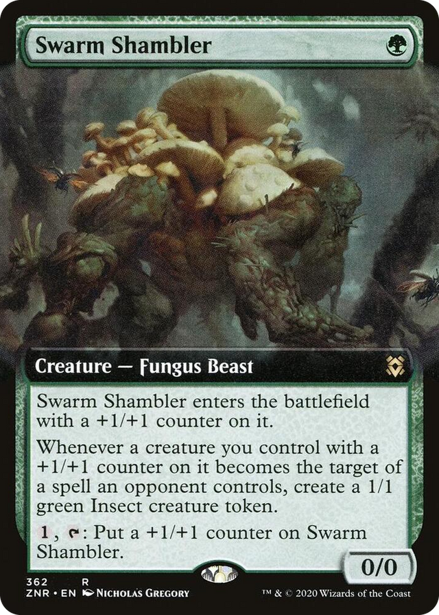 0362 Swarm Shambler (Extended Art) R Zendikar Rising