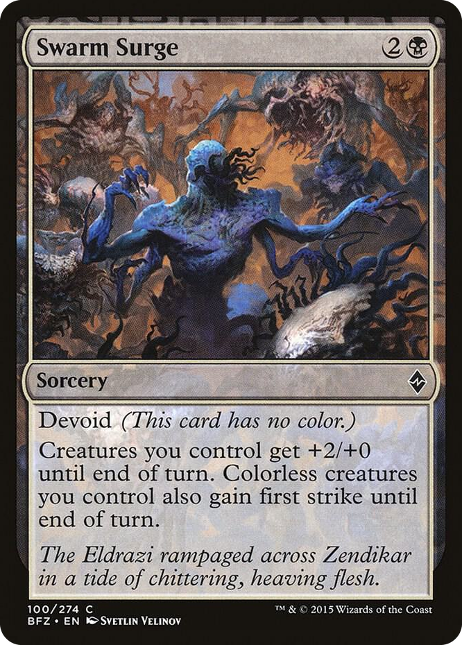 Swarm Surge #100 C - Battle for Zendikar Pokemon card