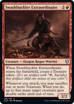 0198 Swashbuckler Extraordinaire U Commander Legends: Battle for Baldur's Gate