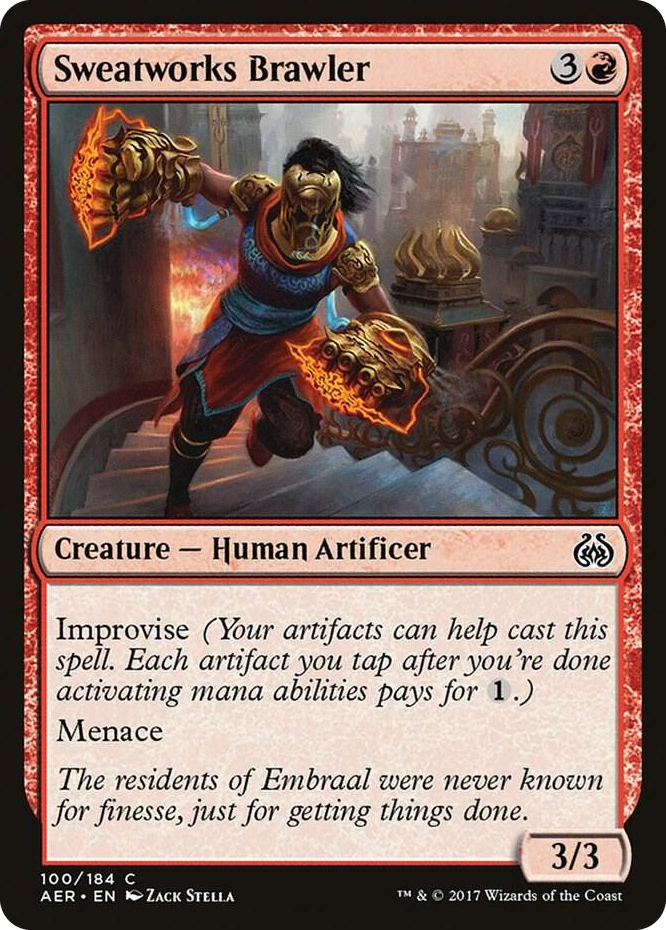 Sweatworks Brawler #100 C - Aether Revolt Pokemon card
