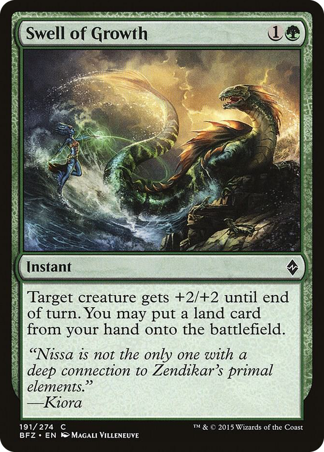 Swell of Growth #191 C - Battle for Zendikar Pokemon card