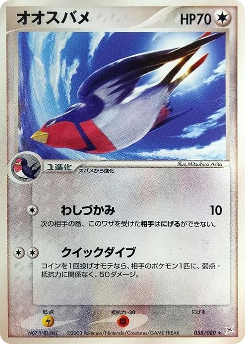 0058 Swellow Rare Magma VS Aqua: Two Ambitions