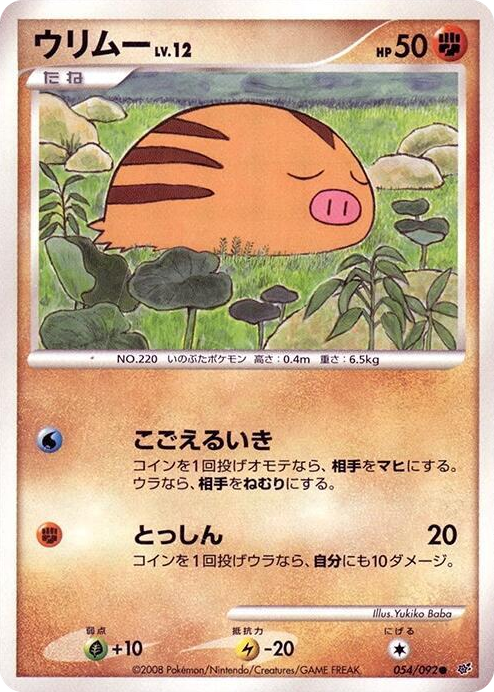 0054 Swinub Common Intense Fight in the Destroyed Sky