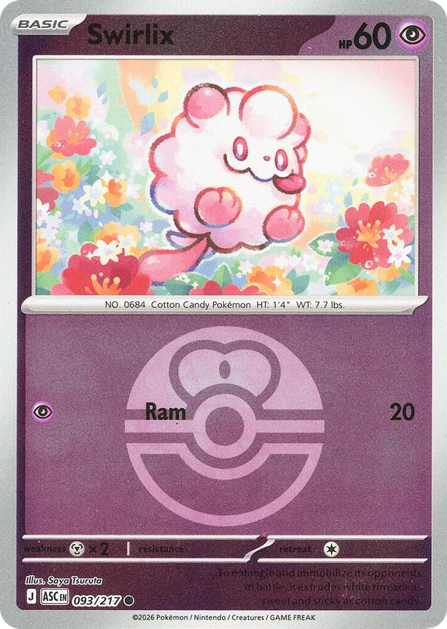 0093 Swirlix (Love Ball) Common Ascended Heroes