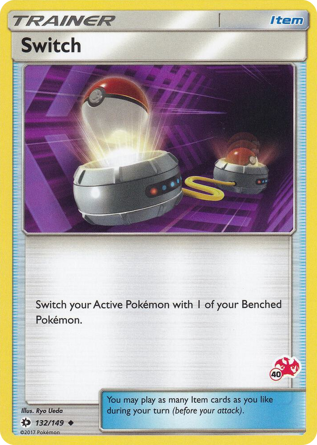 0132 Switch - 132/149 (#40 Charizard Stamped) Promo Battle Academy