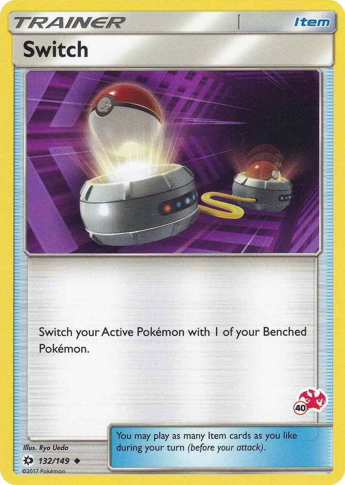 0132 Switch - 132/149 (#40 Charizard Stamped) Promo Battle Academy