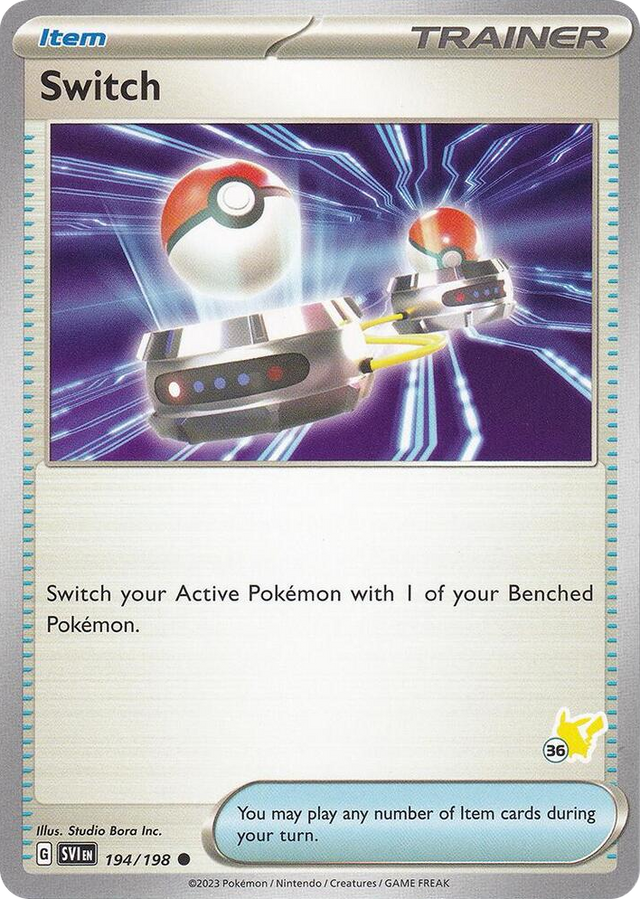 0194 Switch - Pikachu 36 Common Battle Academy 2024