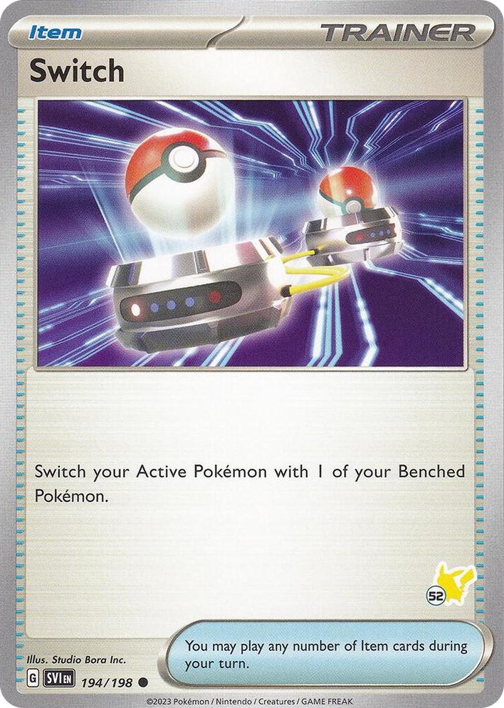 0194 Switch - Pikachu 52 Common Battle Academy 2024